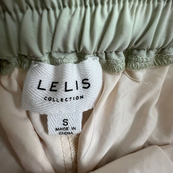 Le Lis Womens Beige Contrast Trim High Rise Wide Leg Track Pants Small NWT - Picture 7 of 9